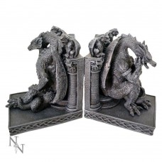 Knowledge Keepers DRAGONS Black Bookends Amazing Magic Mystic Dinosaur Medieval   352409374304